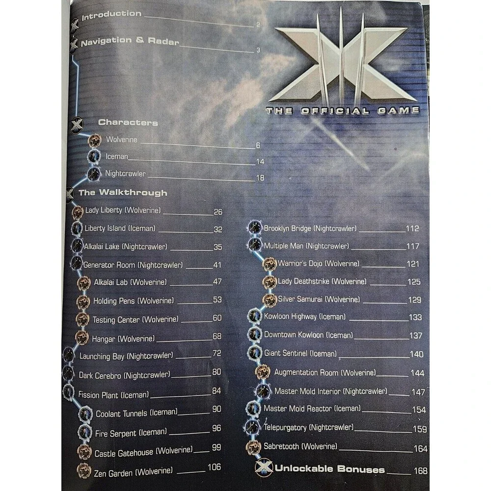 Bradygames XMen The Official Game Strategy Guide For PS 2, Xbox, PC Cd Rom GCube